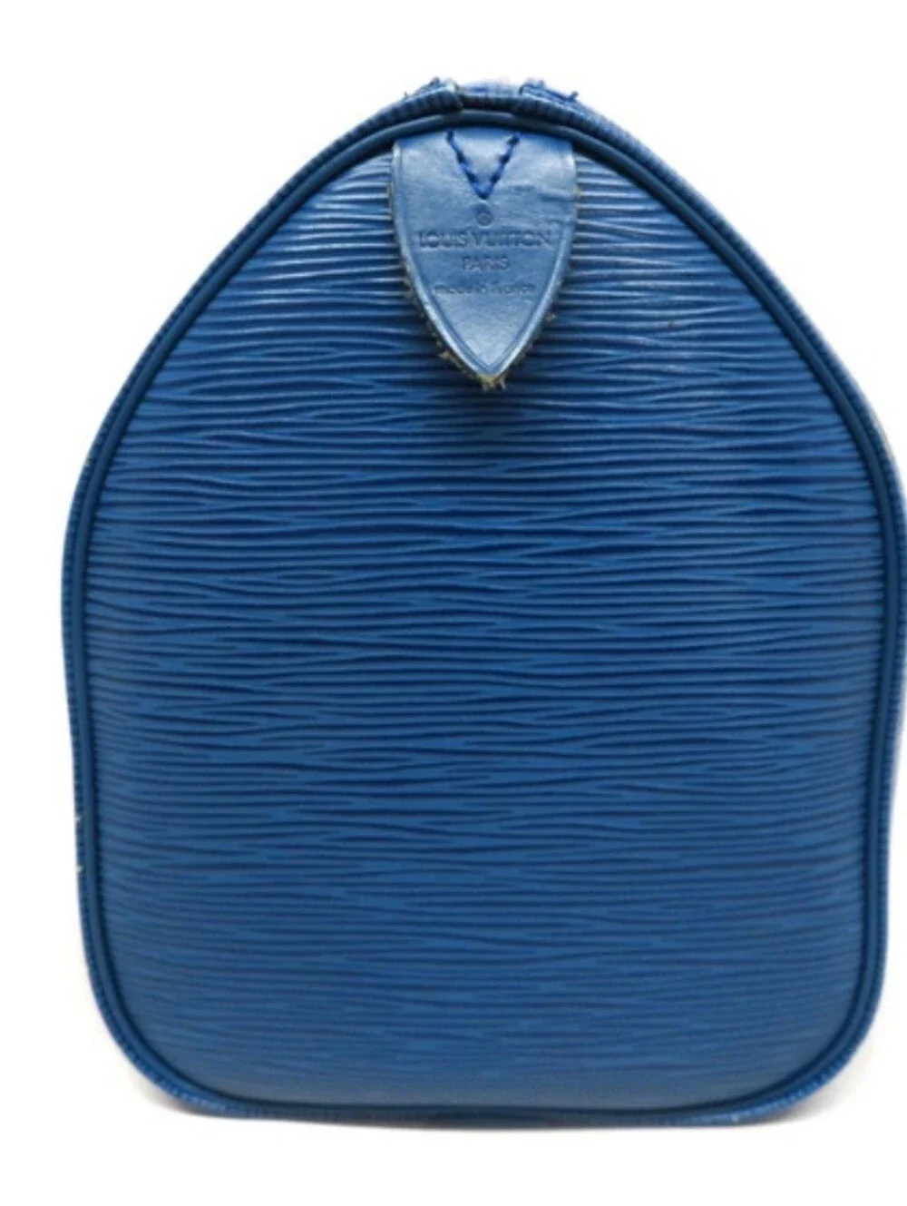Louis Vuitton Blue Structured Leather Satchel -